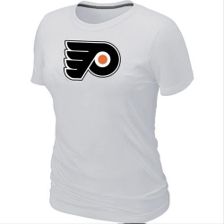 NHL Women's Philadelphia Flyers Big & Tall Logo T-Shirt - White