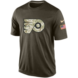 NHL Philadelphia Flyers Nike Olive Salute To Service KO Performance Dri-FIT T-Shirt