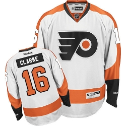 Bobby Clarke Women's Reebok Philadelphia Flyers Authentic White Away NHL Jersey