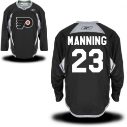 Brandon Manning Reebok Philadelphia Flyers Authentic Black Practice Jersey