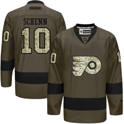 Brayden Schenn Reebok Philadelphia Flyers Premier Green Salute to Service NHL Jersey