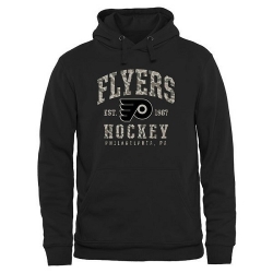 NHL Philadelphia Flyers Black Camo Stack Pullover Hoodie