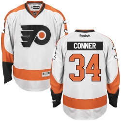 Chris Conner Reebok Philadelphia Flyers Premier White Away Jersey
