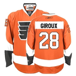 Claude Giroux Reebok Philadelphia Flyers Authentic Orange Home NHL Jersey
