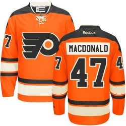 Andrew MacDonald Reebok Philadelphia Flyers Authentic Orange New Third NHL Jersey