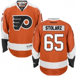 Anthony Stolarz Reebok Philadelphia Flyers Premier Orange Home Jersey