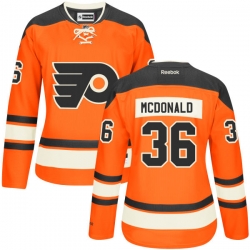 Colin McDonald Women's Reebok Philadelphia Flyers Authentic Orange Alternate Jersey