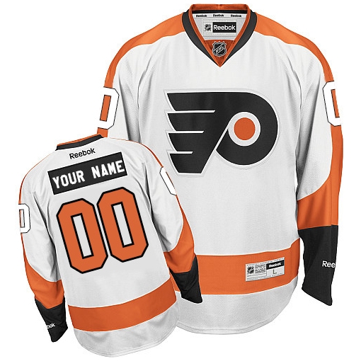 Reebok Philadelphia Flyers Customized Authentic White Away NHL Jersey