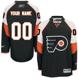 Reebok Philadelphia Flyers Customized Authentic Black Third NHL Jersey