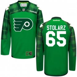 Anthony Stolarz Reebok Philadelphia Flyers Premier Green St. Patrick's Day Jersey