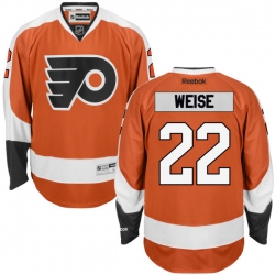 Dale Weise Reebok Philadelphia Flyers Authentic Orange Home Jersey