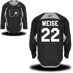 Dale Weise Reebok Philadelphia Flyers Authentic Black Practice Jersey