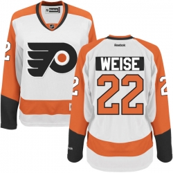 Dale Weise Women's Reebok Philadelphia Flyers Premier White Away Jersey