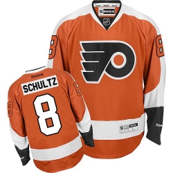 Dave Schultz Reebok Philadelphia Flyers Authentic Orange Home NHL Jersey