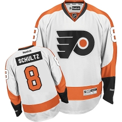 Dave Schultz Reebok Philadelphia Flyers Premier White Away NHL Jersey