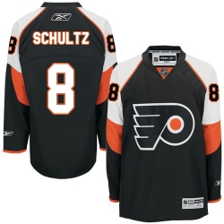 Dave Schultz Reebok Philadelphia Flyers Authentic Black Third NHL Jersey