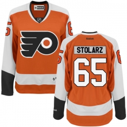 Anthony Stolarz Women's Reebok Philadelphia Flyers Premier Orange Home Jersey