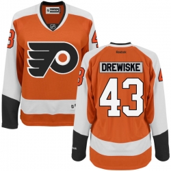 Davis Drewiske Women's Reebok Philadelphia Flyers Premier Orange Home Jersey