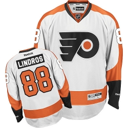 Eric Lindros Reebok Philadelphia Flyers Authentic White Away NHL Jersey