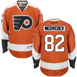 Evgeny Medvedev Reebok Philadelphia Flyers Premier Orange Home Jersey