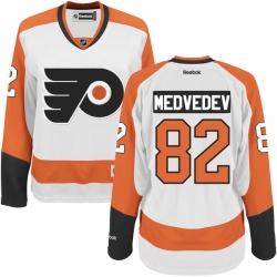 Evgeny Medvedev Women's Reebok Philadelphia Flyers Premier White Away Jersey