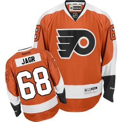 Jaromir Jagr Reebok Philadelphia Flyers Authentic Orange Home NHL Jersey