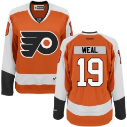 Jordan Weal Women's Reebok Philadelphia Flyers Authentic Orange Home Jersey
