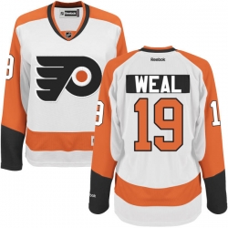 Jordan Weal Women's Reebok Philadelphia Flyers Authentic White Away Jersey