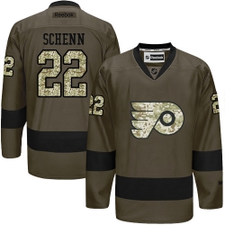 Luke Schenn Reebok Philadelphia Flyers Premier Green Salute to Service NHL Jersey