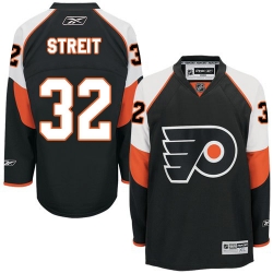 Mark Streit Reebok Philadelphia Flyers Authentic Black Third NHL Jersey