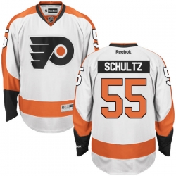 Nick Schultz Reebok Philadelphia Flyers Premier White Away Jersey