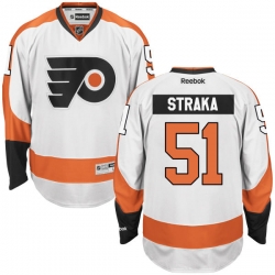 Petr Straka Reebok Philadelphia Flyers Authentic White Away Jersey