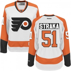 Petr Straka Women's Reebok Philadelphia Flyers Premier White Away Jersey