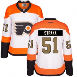 Petr Straka Women's Reebok Philadelphia Flyers Premier White Third Jersey
