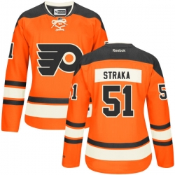 Petr Straka Women's Reebok Philadelphia Flyers Premier Orange Alternate Jersey