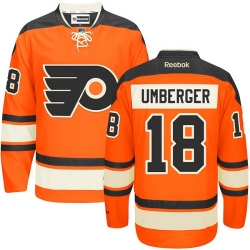 R. J. Umberger Reebok Philadelphia Flyers Premier Orange New Third NHL Jersey