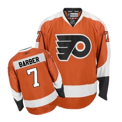 Bill Barber Reebok Philadelphia Flyers Premier Orange Home NHL Jersey