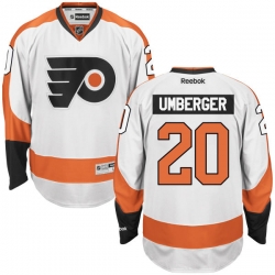 R.J. Umberger Reebok Philadelphia Flyers Premier White Away Jersey