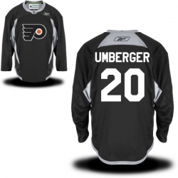 R.J. Umberger Reebok Philadelphia Flyers Authentic Black Practice Jersey