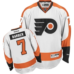 Bill Barber Reebok Philadelphia Flyers Authentic White Away NHL Jersey