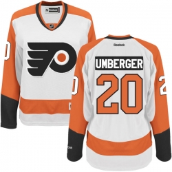 R.J. Umberger Women's Reebok Philadelphia Flyers Authentic White Away Jersey