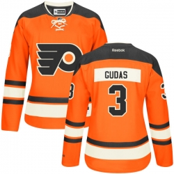 Radko Gudas Women's Reebok Philadelphia Flyers Premier Orange Alternate Jersey