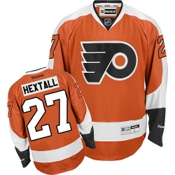 Ron Hextall Reebok Philadelphia Flyers Authentic Orange Home NHL Jersey