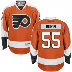 Samuel Morin Reebok Philadelphia Flyers Premier Orange Home Jersey