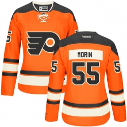 Samuel Morin Women's Reebok Philadelphia Flyers Premier Orange Alternate Jersey