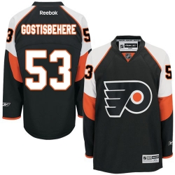 Men's Philadelphia Flyers Shayne Gostisbehere '47 Orange Player Lacer Name & Number Hoodie