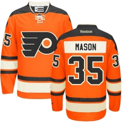 Steve Mason Reebok Philadelphia Flyers Authentic Orange New Third NHL Jersey