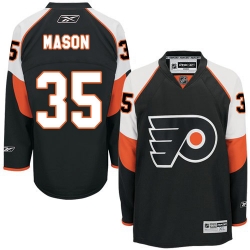 Steve Mason Youth Reebok Philadelphia Flyers Premier Black Third NHL Jersey