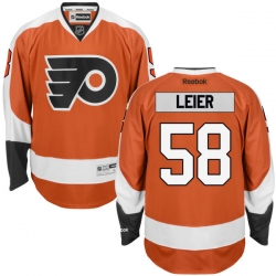 Taylor Leier Youth Reebok Philadelphia Flyers Premier Orange Home Jersey