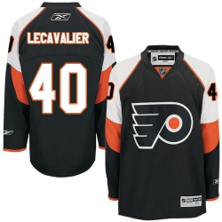 Vincent Lecavalier Reebok Philadelphia Flyers Authentic Black Third NHL Jersey